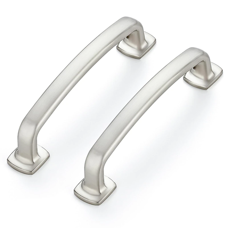 30 Pack Brushed Nickel Cabinet Handles, 3.75" Hole Center Arch Drawer Pulls