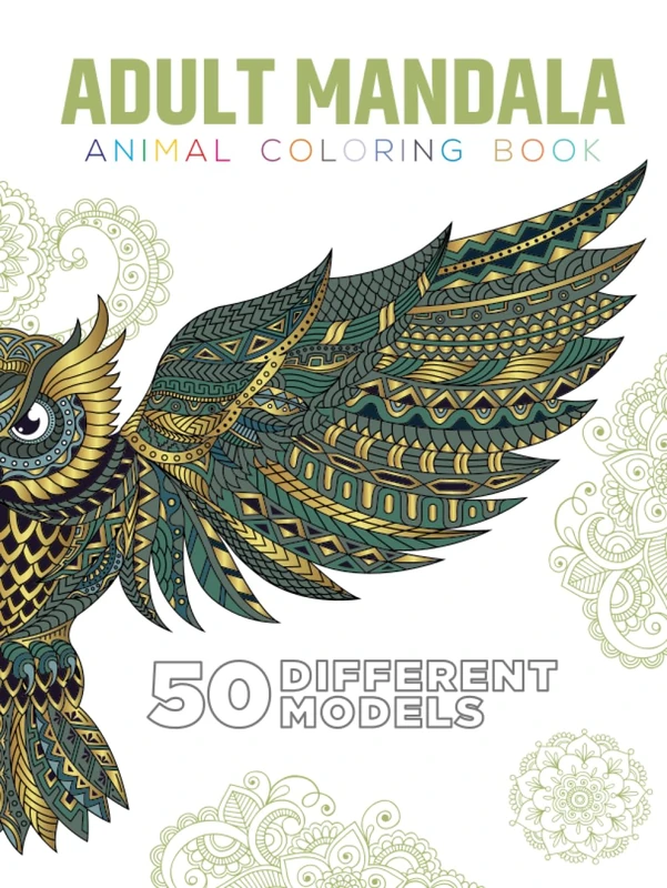 Adult Mandala Animal Coloring Book: Mindfulness Coloring Book for Adults