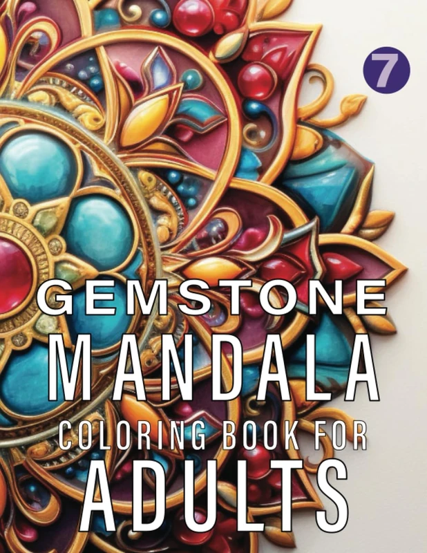 Gemstone Mandalas Coloring Book For Adults