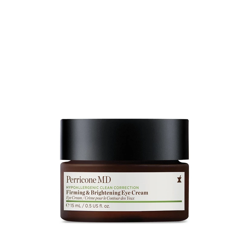 Perricone MD Hypoallergenic Clean Correction Firming & Brightening Eye Cream 15ml - Nourishing Eye Cream – Firms, Brightens & Reduces Crow’s Feet – Soothes & Hydrates Sensitive Skin