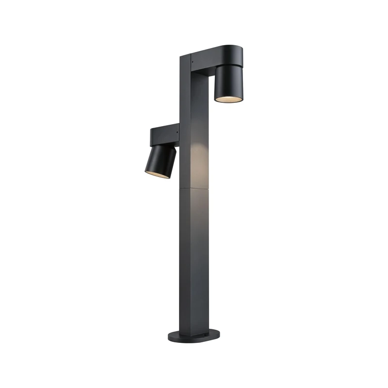 Paulmann 94824 LED Bollard Light Kimu IP44 822mm 3000K 2x8W 2x500lm 230V 70° Anthracite Aluminium Outdoor luminaire