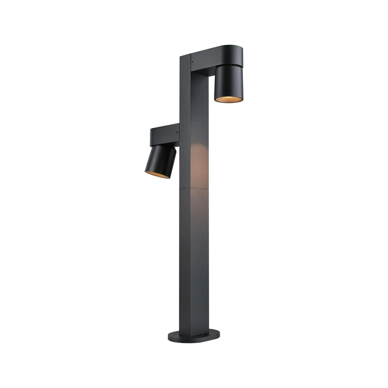 Paulmann 94825 LED Bollard Light Kimu Insect-Friendly IP44 822mm 2200K 2x7.8W 2x500lm 230V 70° Anthracite Aluminium Outdoor luminaire