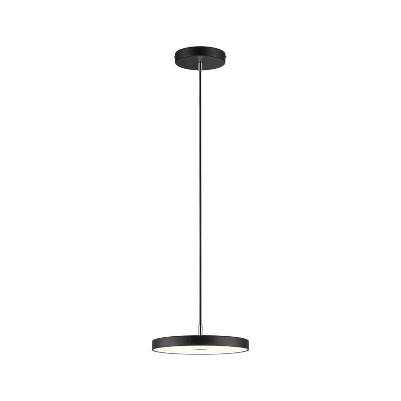 Paulmann 96777 LED Pendant luminaire Smart Home Zigbee Hildor 2700K 1000lm 230V 17W dimmable Black matt
