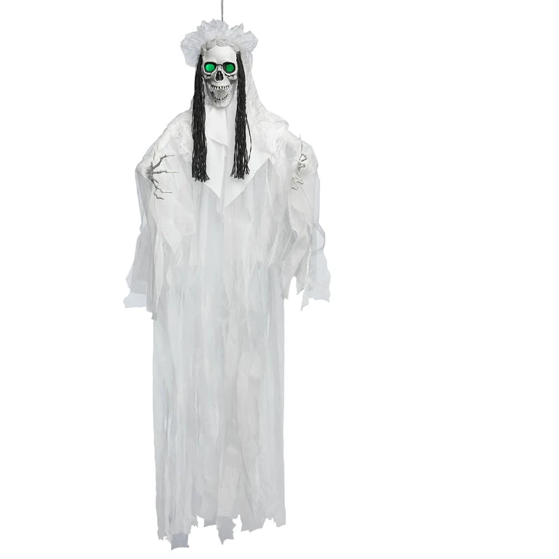 Boland 73093 Horror Bride, 160 cm, Hanging Decoration for Halloween with Light, Includes Batteries, Party Decoration, Horror Decoration for Theme Party