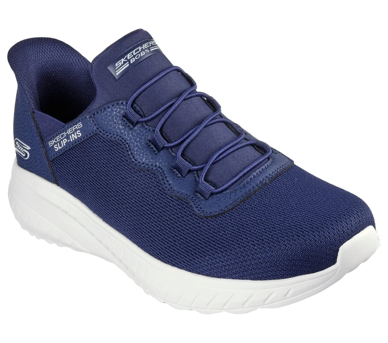 Skechers Men's Bobs Squad Chaos Daily Hype Slip-On, Navy, 7 UK Wide