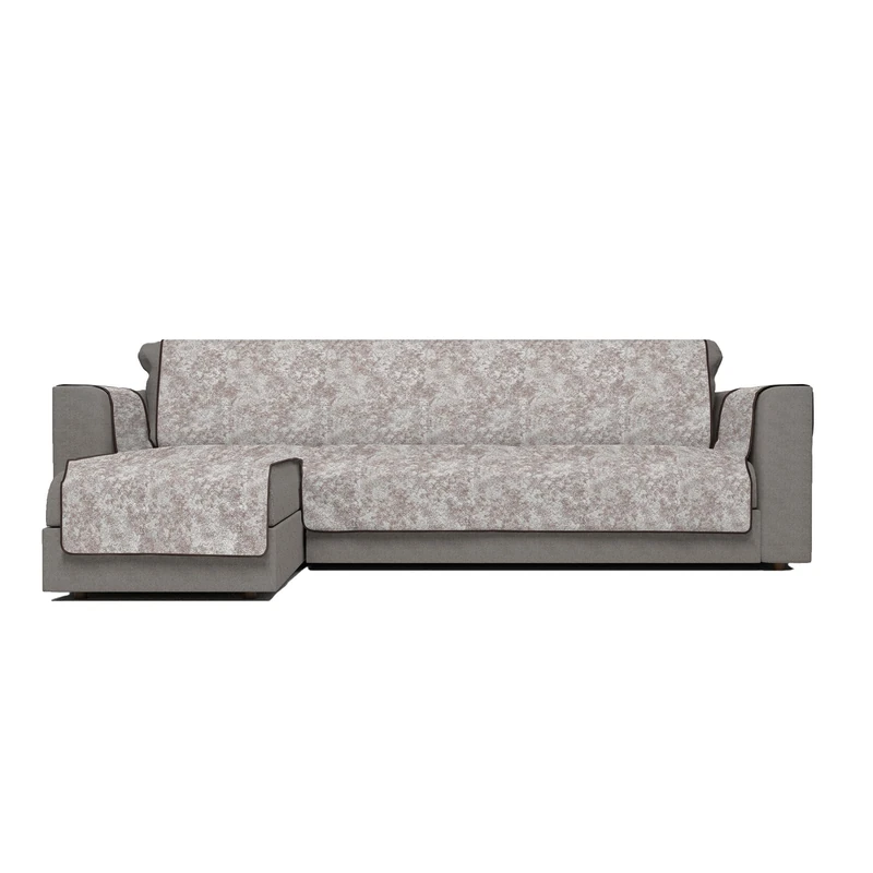 Italian Bed Linen Glamour Non-Slip Sofa Cover with Peninsula LH, Brown, 190 cm
