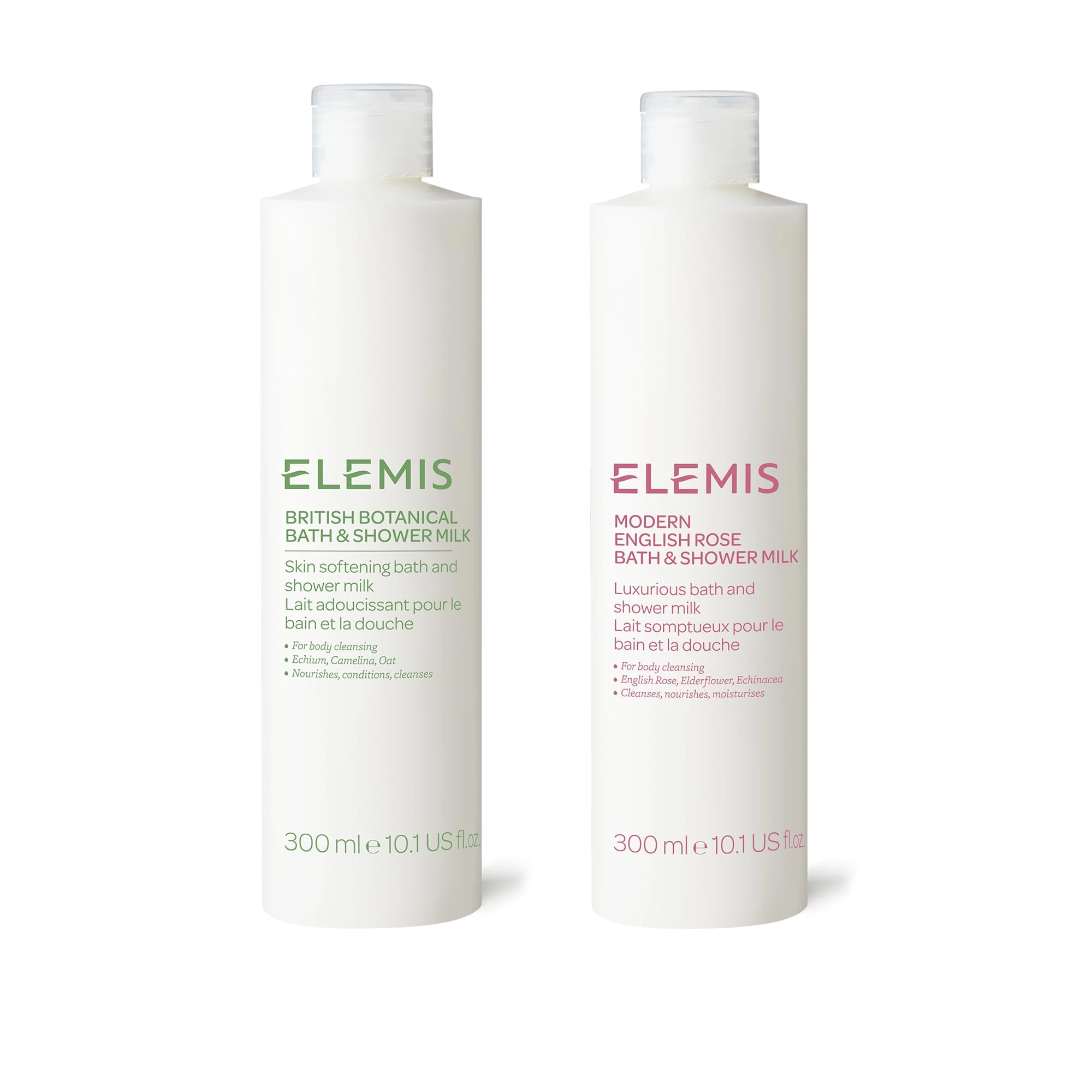 ELEMIS Luxury Bath and Shower Milk, Daily Body Wash Infused with Moisturising Oil for Gentle Cleansing of Dry, Sensitive Skin, Nourishing Foaming Cream with Natural Aromatics