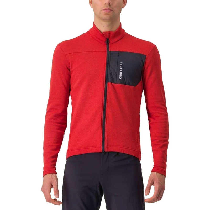 CASTELLI 4522505-642 UNLTD TRAIL JERSEY Sweatshirt Men's POMPEIAN RED/DARK GRAY Size L