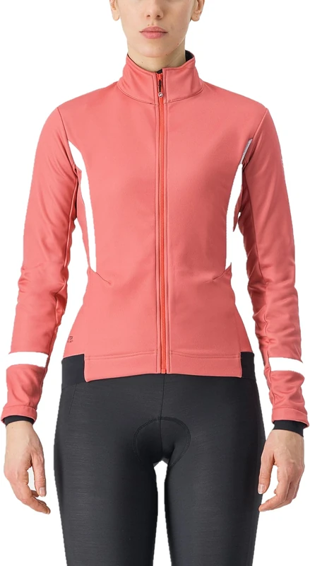 CASTELLI 4522542-654 DINAMICA 2 JACKET Jacket Women's MINERAL RED/WHITE REFLEX Size M