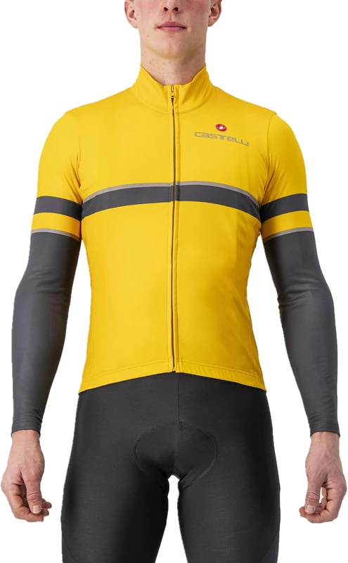 CASTELLI 4523525-755 Retta LS Jersey T-Shirt Unisex Goldenrod/Dark Gray Size XL