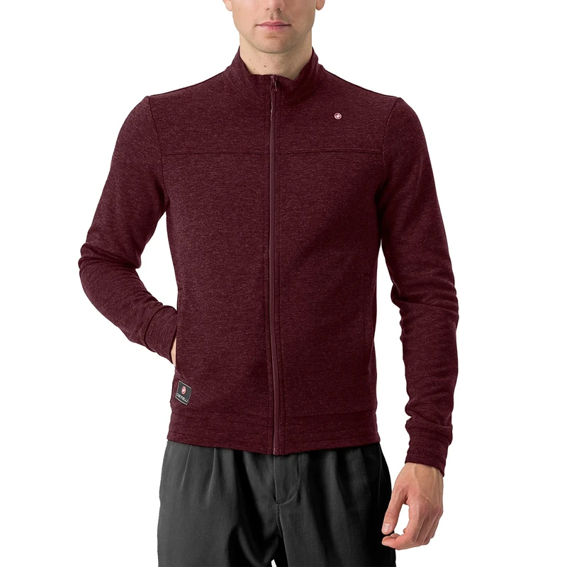 CASTELLI 4523557-625 VIGORELLI TRACK JKT Jacket Unisex DEEP BORDEAUX Size XL