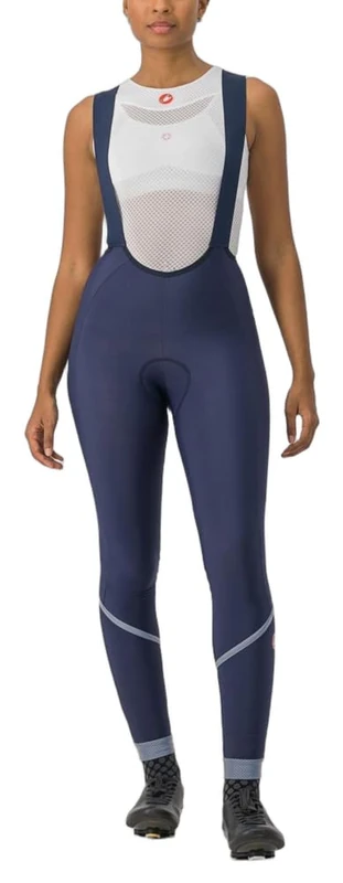 CASTELLI 4522550-424 VELOCISSIMA DT BIBT Tights Women's BELGIAN BLUE/SILVER REFLEX Size L