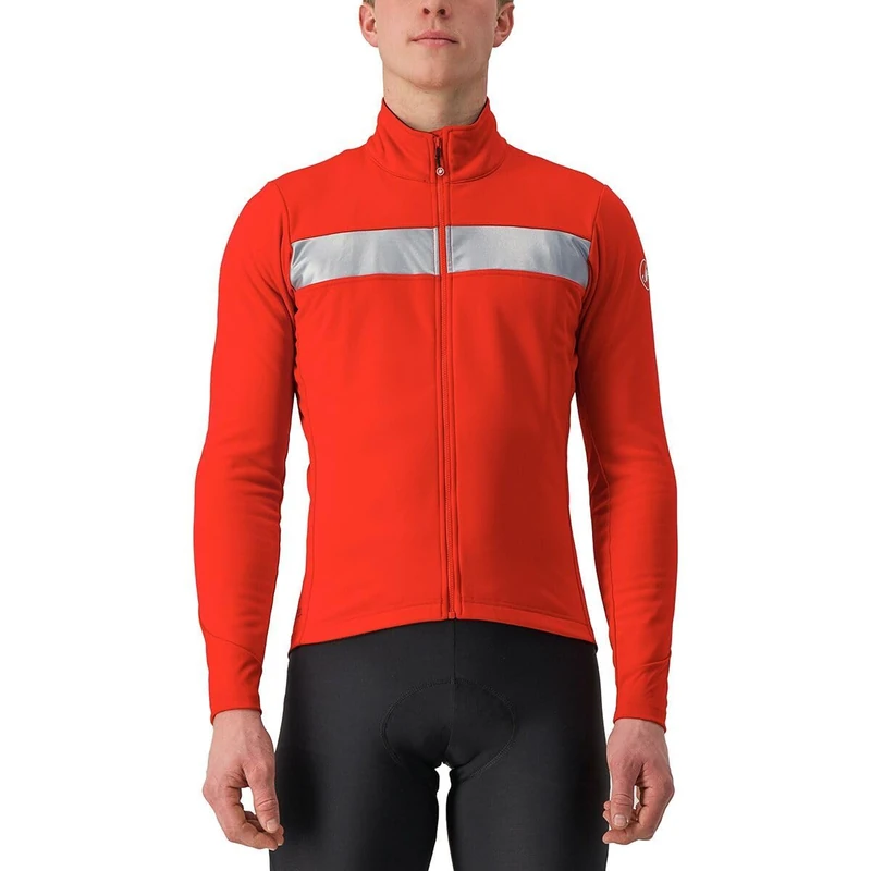 CASTELLI 4521503-023 RADDOPPIA 3 JKT Jacket Men's RED/SILVER REFLEX Size S