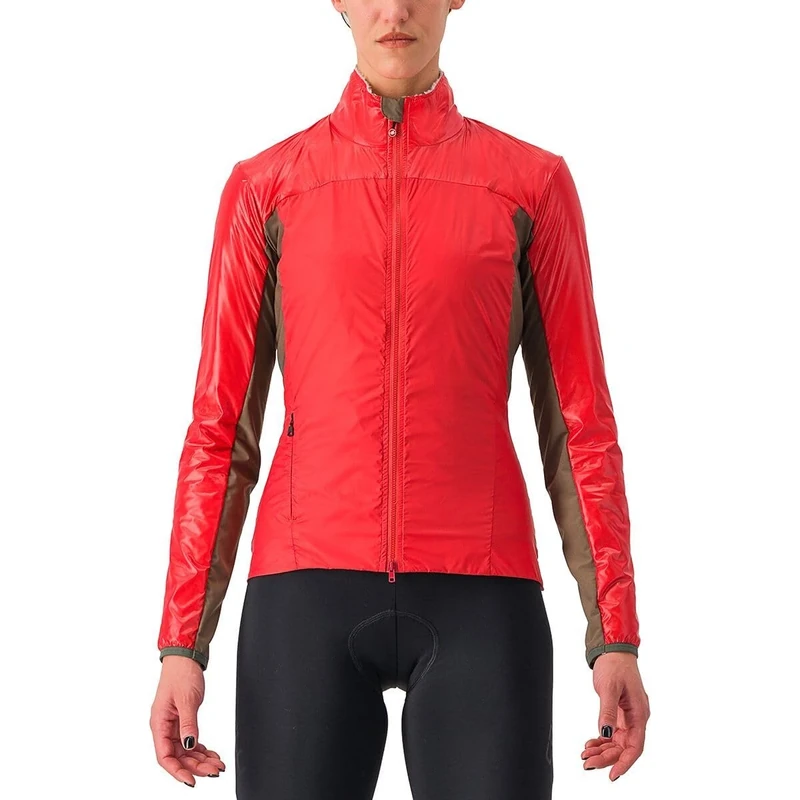 CASTELLI 4523552-654 UNLTD2W PUFFY JKT Jacket Unisex MINERAL RED/SILVER GRAY Size XS
