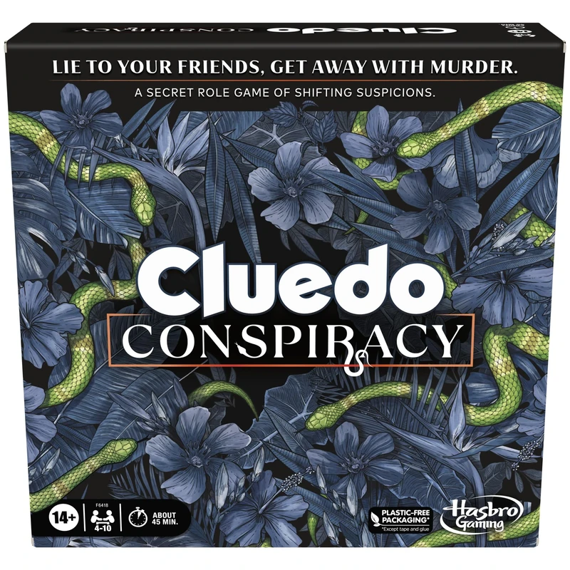 Cluedo Conspiracy Board Game for Adults and Teens, Party Game of Bluffing, Secret Roles & Strategy for 4–10 Players, Lie to Friends &Uncover Murder Plots, Great Gift For Families