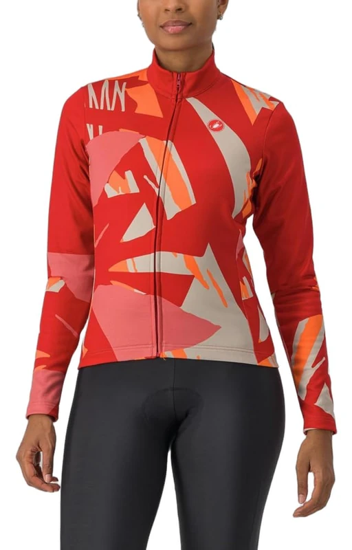 CASTELLI 4523547-654 TROPICALE LS Jersey T-Shirt Unisex Mineral RED Size S