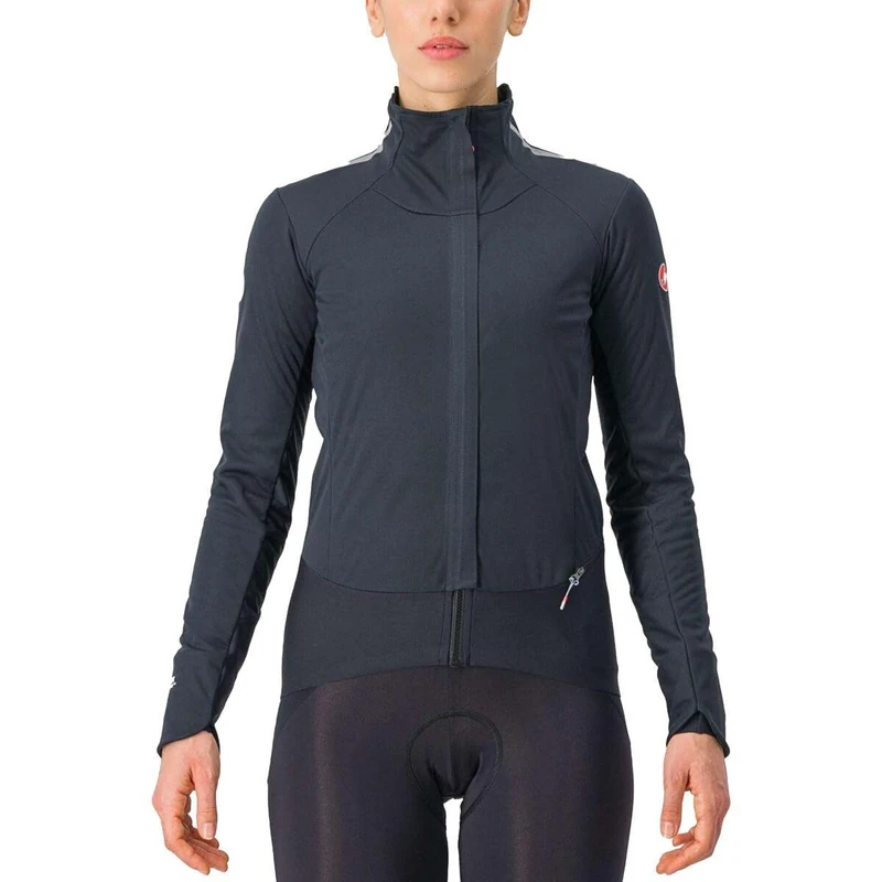 CASTELLI 4523541-085 ALPHA D.ROS W JKT Jacket Unisex LIGHT BLACK/SILVER Size S