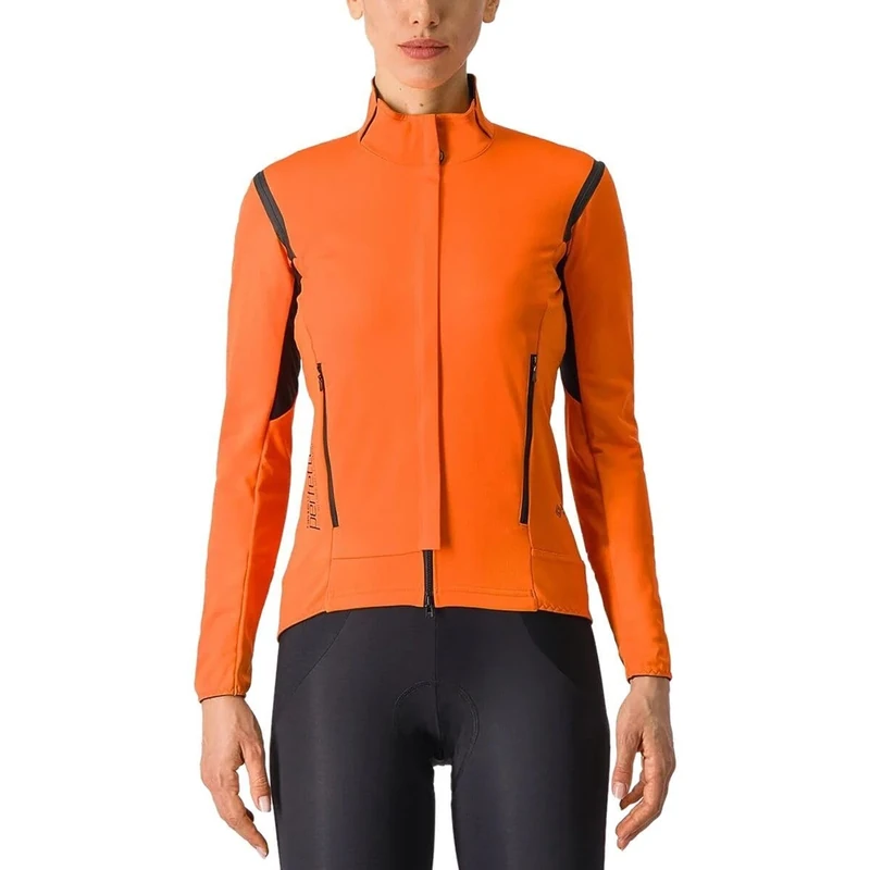 CASTELLI 4522543-857 PERFETTO RoS 2 W JKT Jacket Women's RED ORANGE/BLACK Size M