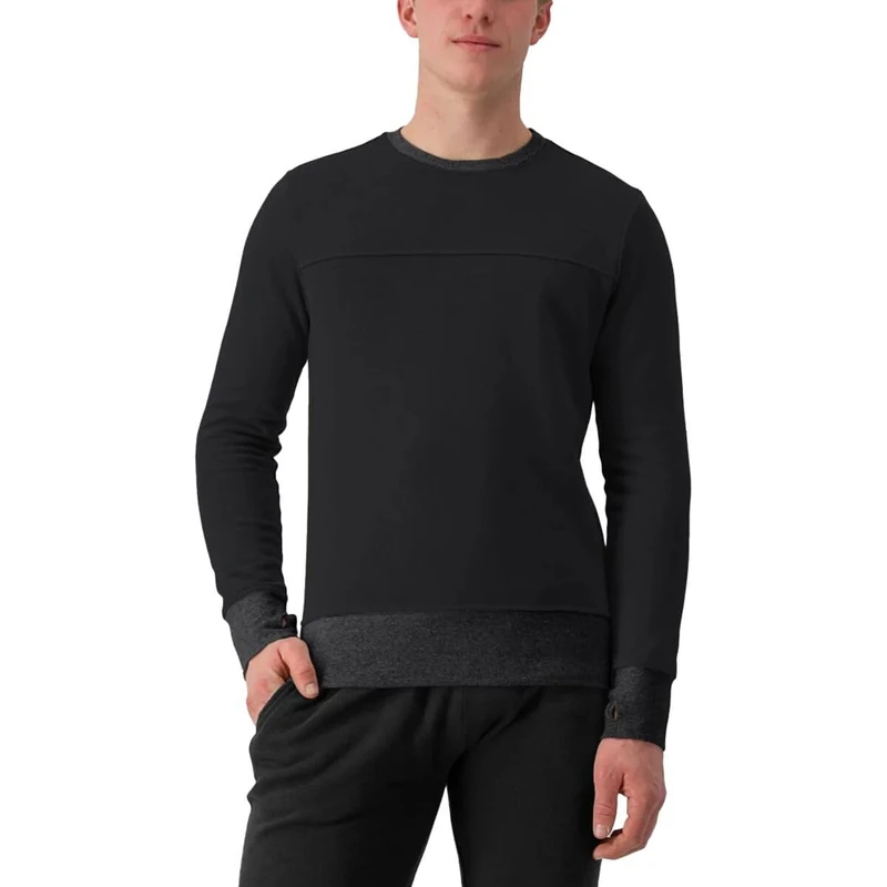 CASTELLI 4523560-010 LOGO SWEATSHIRT Sweatshirt Unisex BLACK Size M
