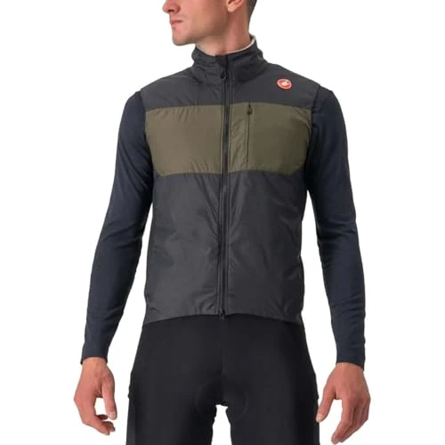 CASTELLI 4522010-010 UNLIMITED PUFFY VEST Jacket Men's BLACK/TARMAC Size M