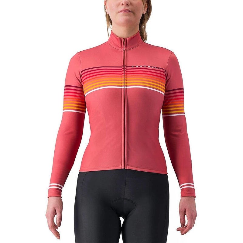 CASTELLI 4523546-654 OTTANTA LS Jersey T-Shirt Unisex Mineral RED Size L - Image 1