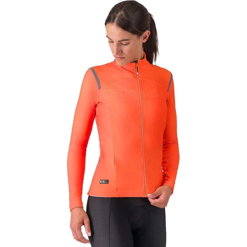 CASTELLI 4520559-857 TUTTO NANO RoS W J. Jacket Women's RED ORANGE Size S