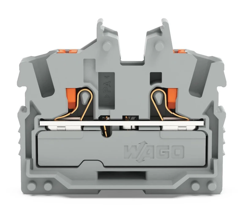 WAGO 2-Conductor Mini Feed-Through Terminal with Press 2252-301 - Image 1