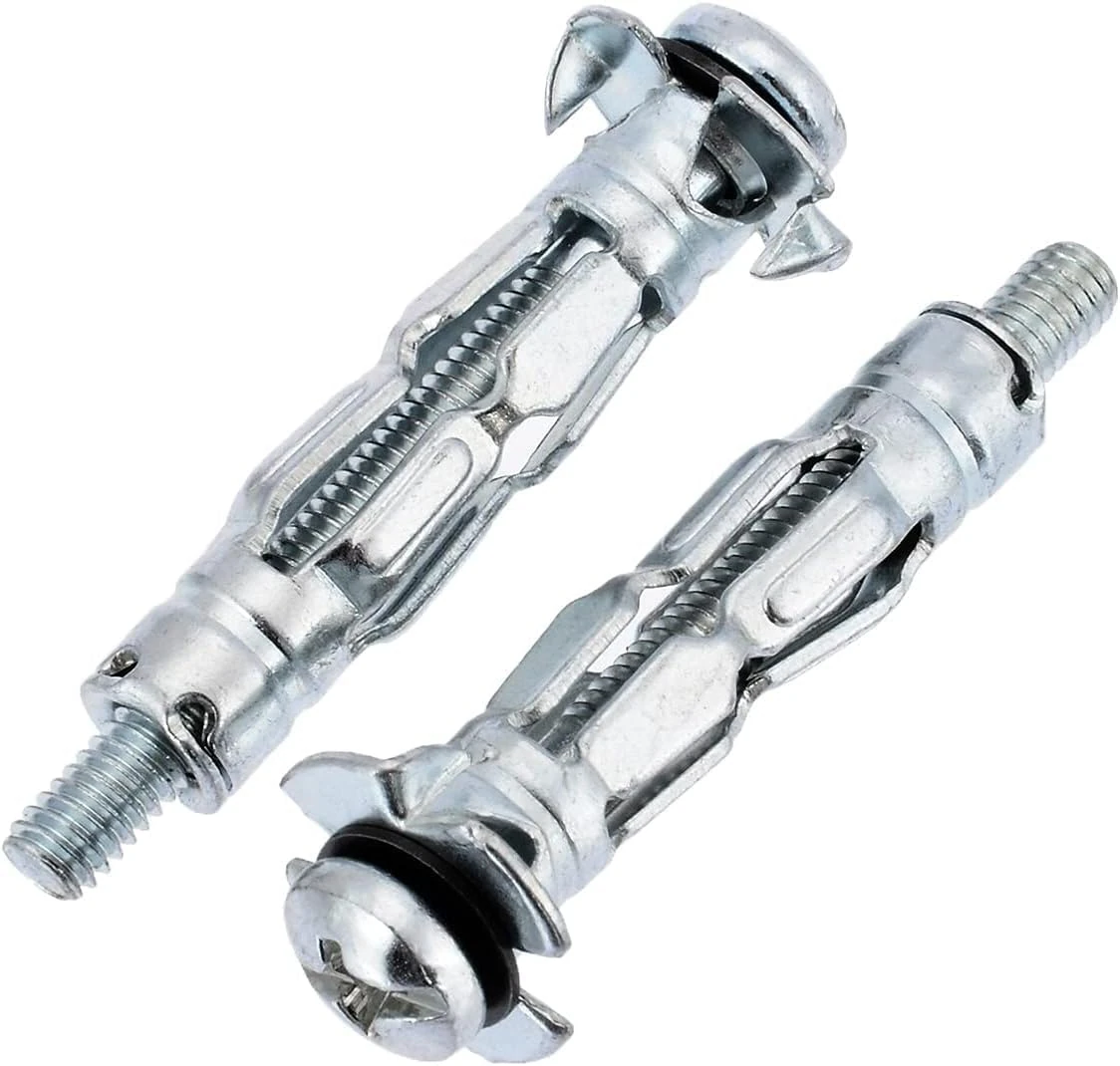 fiXte® M4 x 38mm Heavy Duty Metal Plasterboard Cavity Wall Fixings Anchors Plugs (Pack of 40)