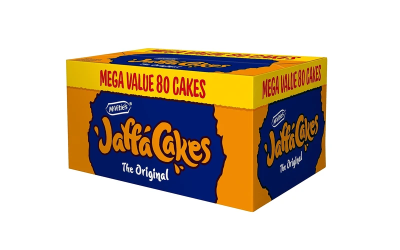 McVitie's Jaffa Cakes Mega Box Value Pack 80 Count (4 Packs of 20 Cakes) (Packaging may vary)