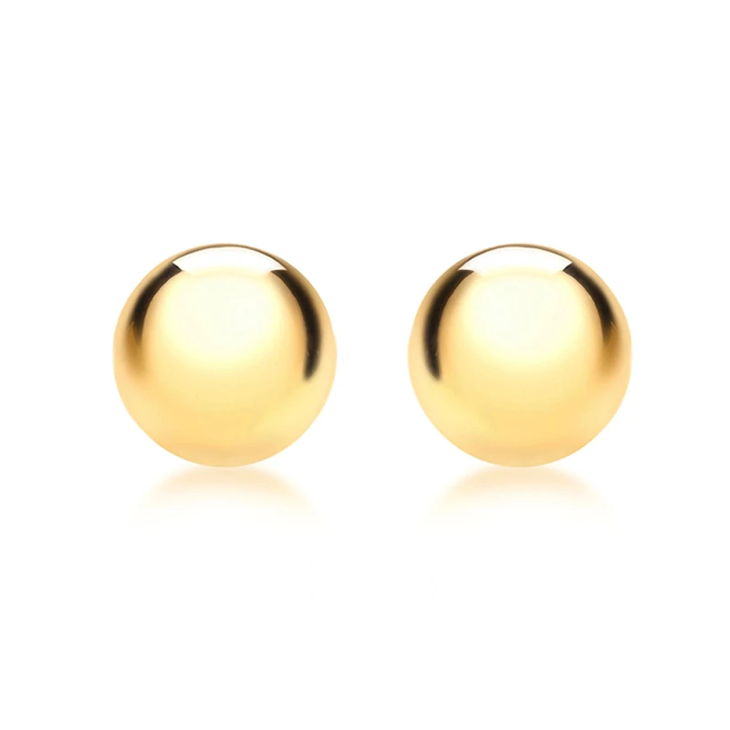 Amazon Essentials 9ct Yellow Gold Round Stud Earrings (previously Amazon Collection)