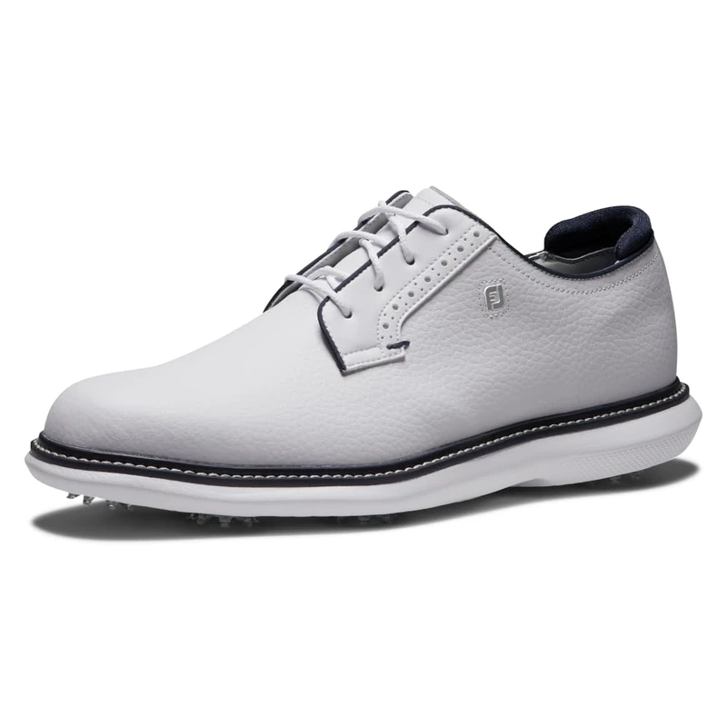 FootJoy FJ Traditions Blucher, White/White/Navy, 6 UK Medium