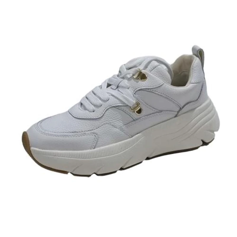 Geox Women's D DIAMANTA E Sneaker, White, 5 UK