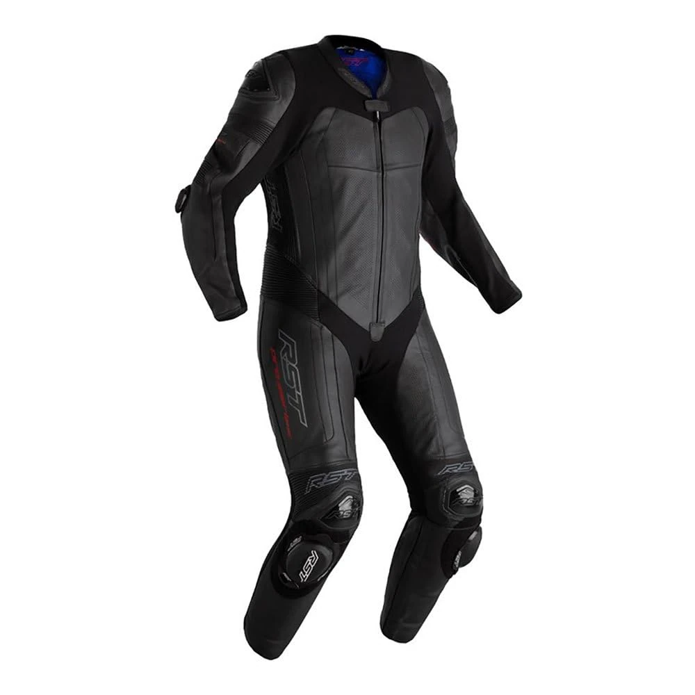 RST Pro Series Evo Airbag One Piece Motorcycle Leather Suit, black, S