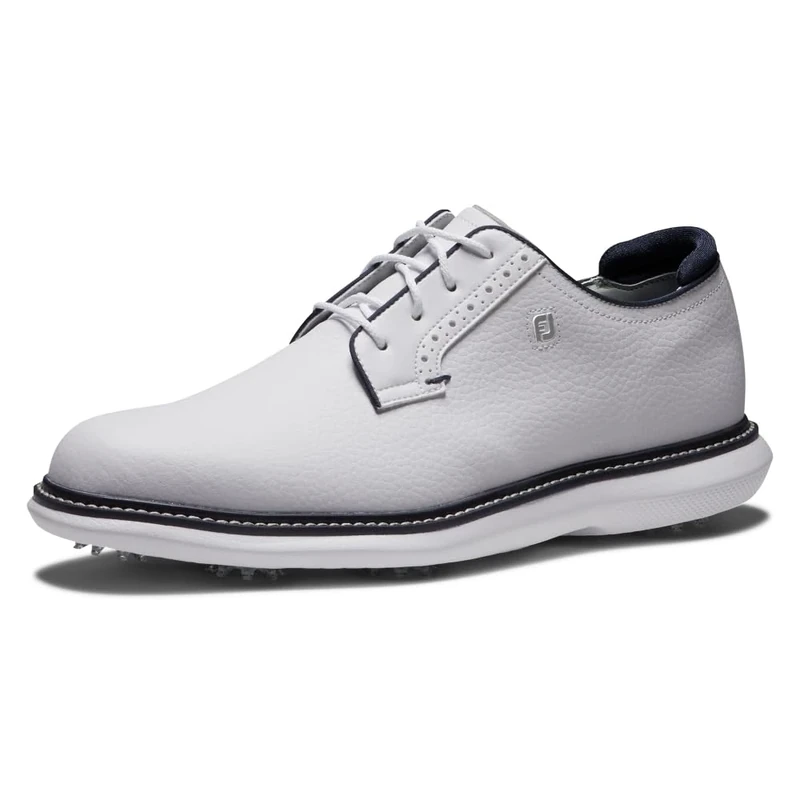 FootJoy FJ Traditions Blucher, White/White/Navy, 10.5 UK Medium