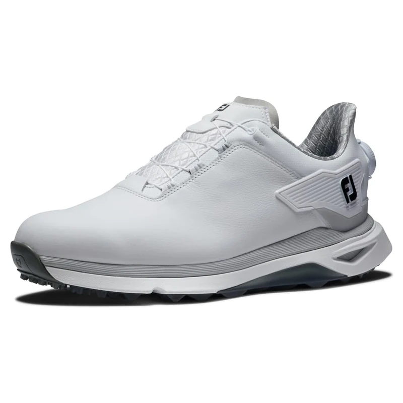 FootJoy Men's Pro/SLX BOA Golf Shoe White/White/Grey, 12 UK Medium