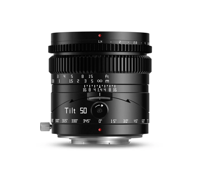 TTArtisan 50mm F1.4 Tilt Metal Bodied Lens Compatible with Micro Four Thirds M43 Mount - Black