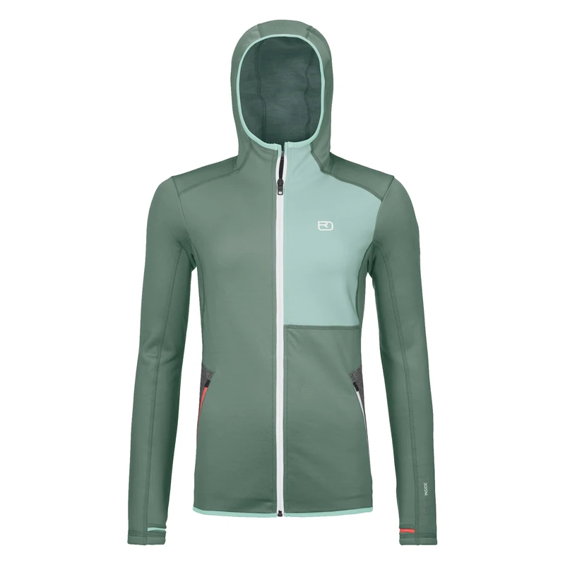 ORTOVOX 86976-88201 Fleece Hoody W Sweatshirt Women's Arctic Grey Size M - Image 1