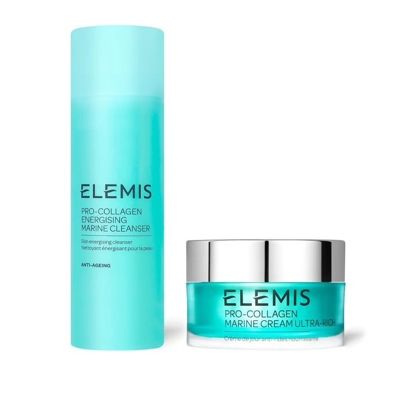 ELEMIS Pro-Collagen Energising Marine Cleanser, 3in1 Anti-Wrinkle, Hydrating, Foaming Facial Wash for Sensitive, Deep Cleansing, Daily Moisturising Makeup Remover for Clean Skin - Single or Bundle