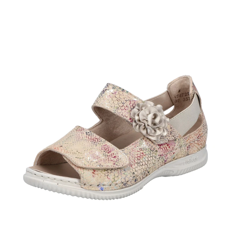 Rieker Women's V7472 Sandal, Multicoloured, 5 UK