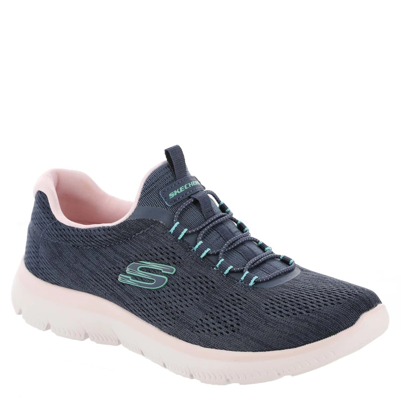 Skechers Women's Summits Fun Flare Sneaker, Navy/Multi=nvmt, 9 UK Wide - Image 1