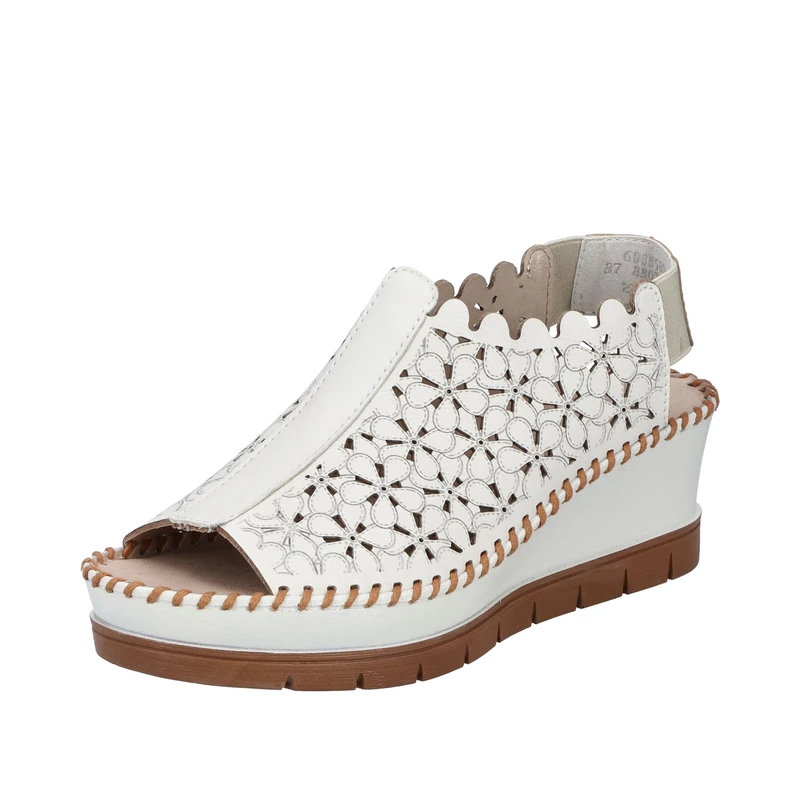 Rieker Women's Sandals 60355, White, 6.5 UK - Image 1