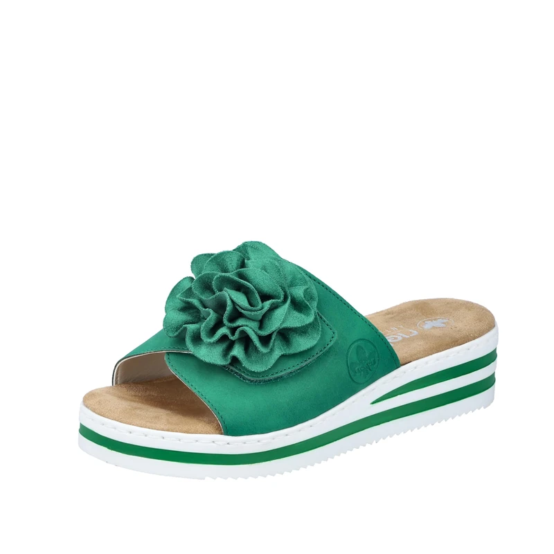 Rieker Women's V0252 Mules, Green, 6 UK