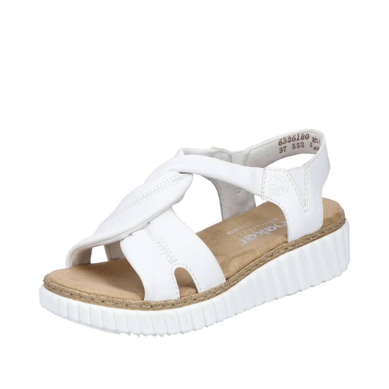 Rieker Women's 63261 Sandals, White, 4 UK - Image 1