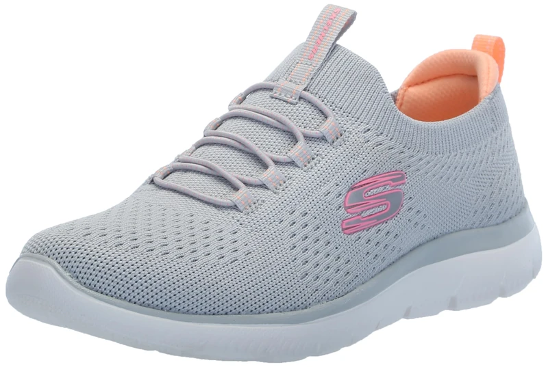 Skechers Women's Summits Sneaker, Grey Multi Gymt, 8.5 UK