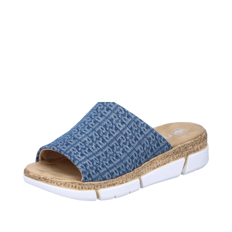 Rieker Women's V2377 Mule, Blue, 6 UK