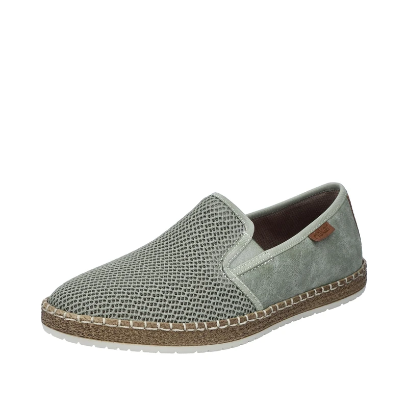 Rieker B5265 Men's Slip-On Trainers, Green 52, 40 EU