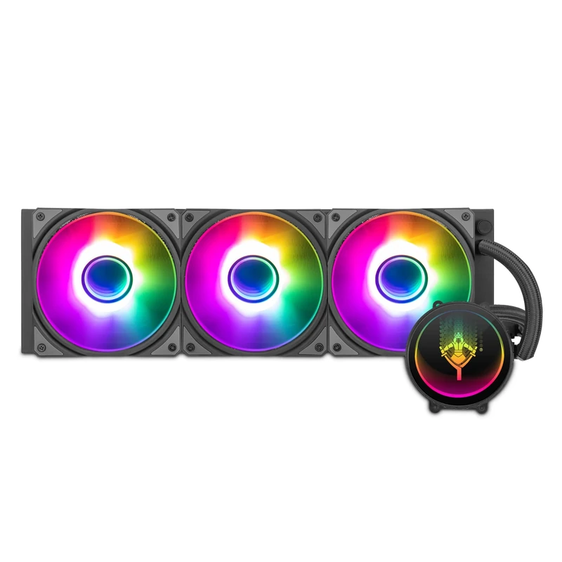 Yeyian PC Gaming Series CPU Liquid Cooling System for Quiet Desktop Computers | 3 x 360mm RGB Fans | 2000 rpm | (New 2023)