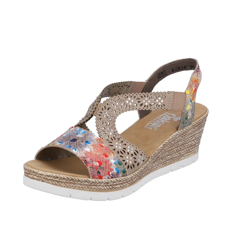 Rieker Women's Mules 61916, Women's Slippers, Multicoloured 90, 6 UK