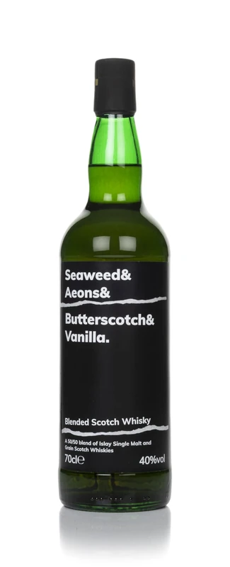 Seaweed and Aeons and Butterscotch and Vanilla Whisky, 70cl - 40 Percent ABV finest Blended Whisky - 50/50 Blend of Islay Single Malt and Grain Scotch Whiskies