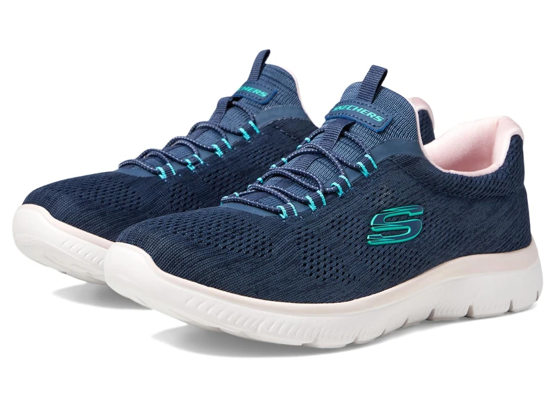 Skechers Women's Summits Sneaker, Navy/Multi=nvmt, 12 UK Wide